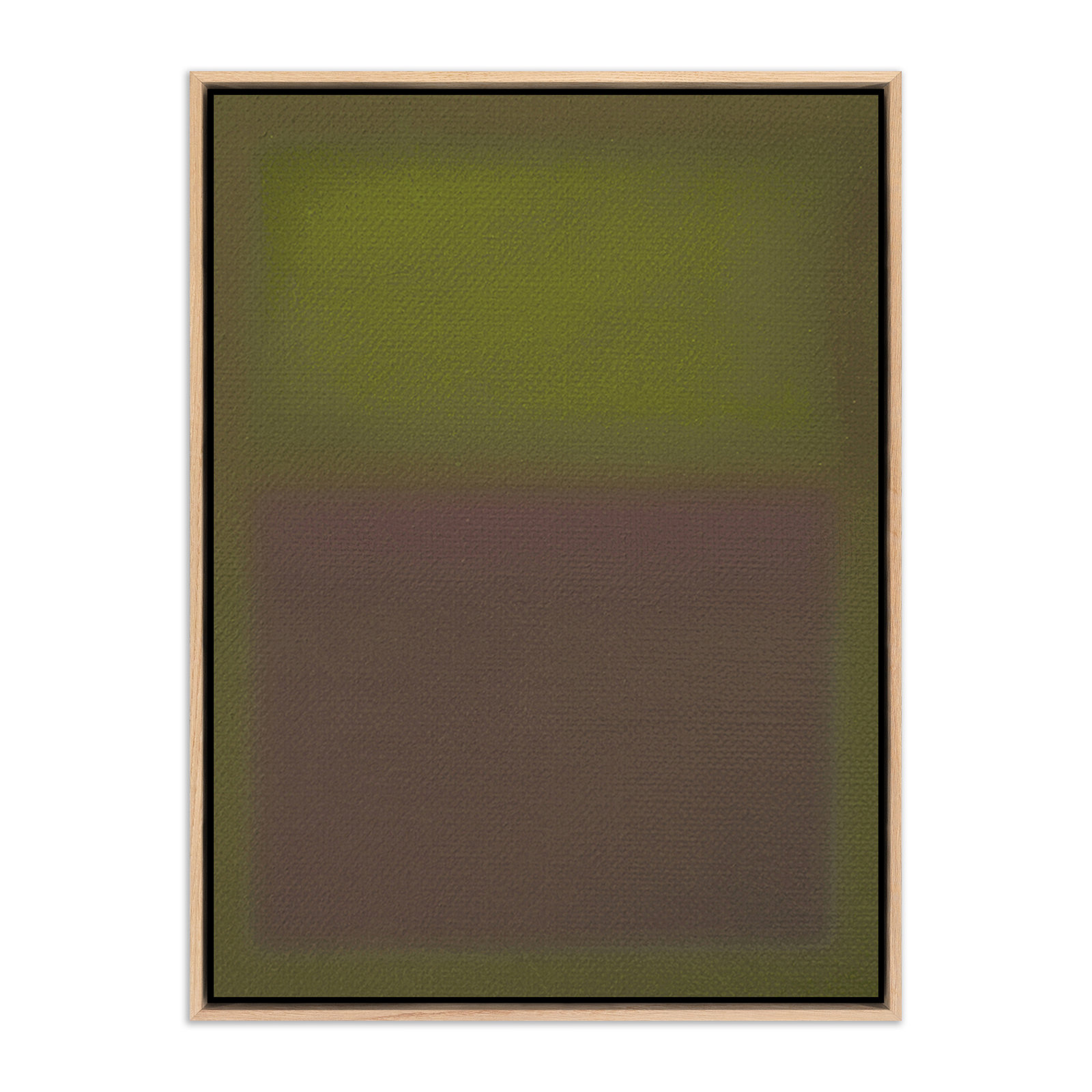 Composition Deep by Charles Stuart, Light Brown, 32" H x 24" W x 2" D, Green