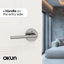 Levier de porte d'intimité Brio de style moderne dissimulé pour (lit et salle de bain) - Style minimaliste élégant en nickel brossé-114645598