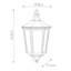 Hesson Black / Gold Outdoor Wall Lantern