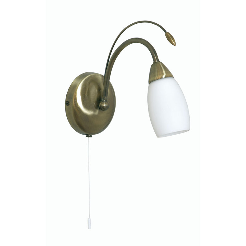 Bradwood Armed Sconce, Antique Brass