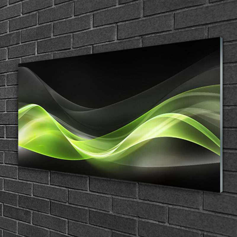 Art Abstract 1 Piece Wall Art on Glass