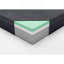 Matelas en mousse viscoélastique infusée de gel de thé vert 11 pouces, gris, matelas dans une boîte-446804056