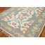 Tapis géométrique en laine Oushak