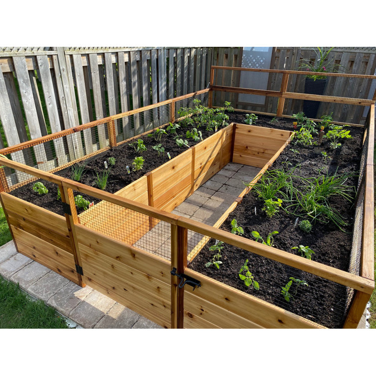 8 ft x 12 ft Cedar Garden in A Box Kit
