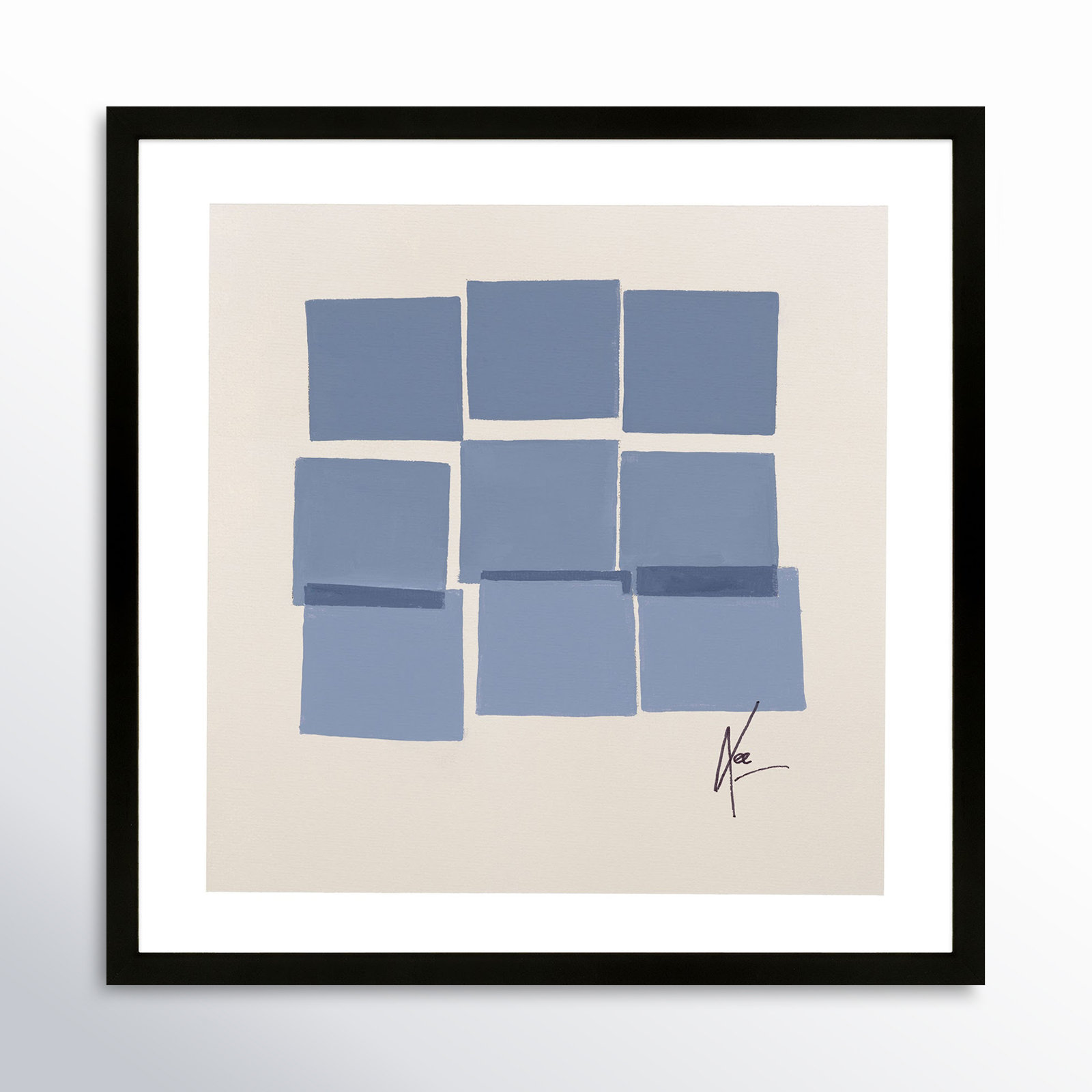 Reflection 1 by Lee Lessem, Black, 24" H x 24" W x 1.25" D