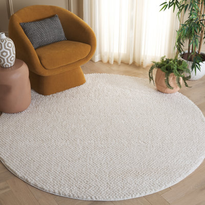 Tapis de couleur unie à poils longs Mukilteo Penelope Performance
