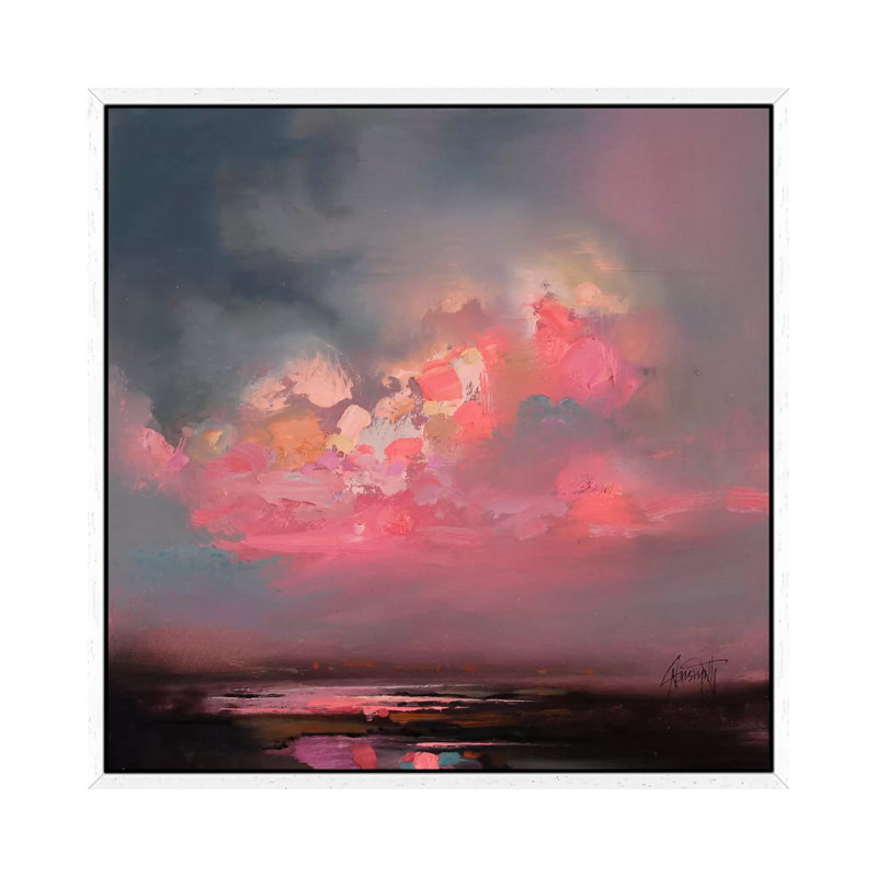 Cumulus Consonance Study I by Scott Naismith - Painting on Canvas, 66.04 cm H x 66.04 cm W, White Framed