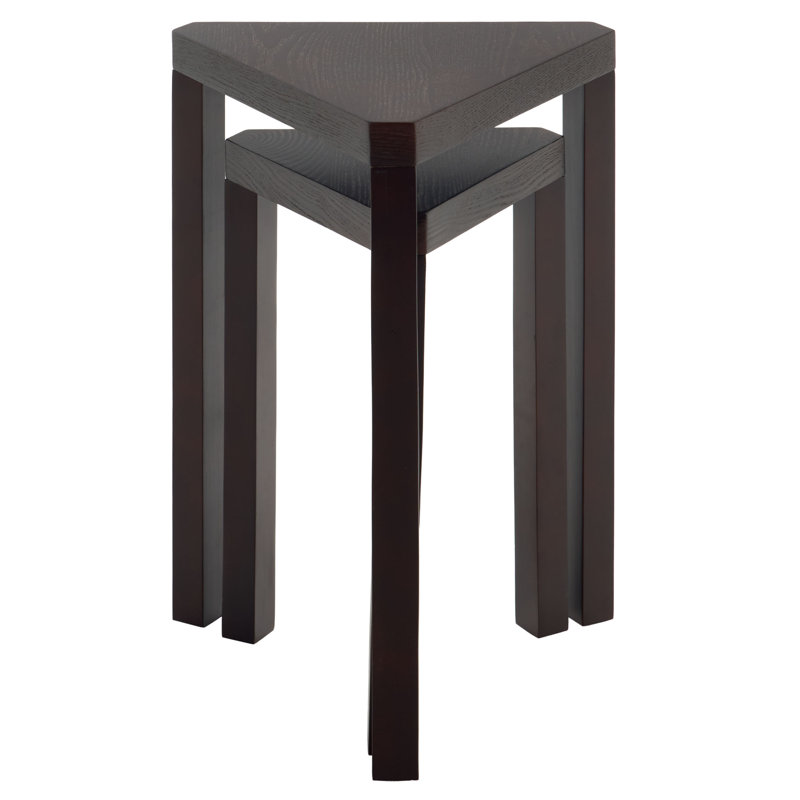 Tables empilables Vanya, Marron foncé