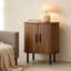 Table de chevet moderne de 21,65 po de style Mid-Century avec rangement et tablettes réglables-710334143