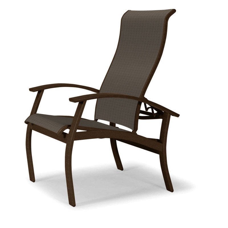 Chaise de patio Askar, Tweed Sunbrella® brun, Kona, Kona texturé