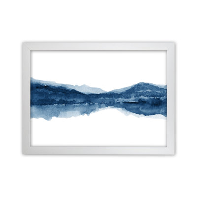 Watercolour Landscape I - Indigo & Pink 1 Piece Wall Art