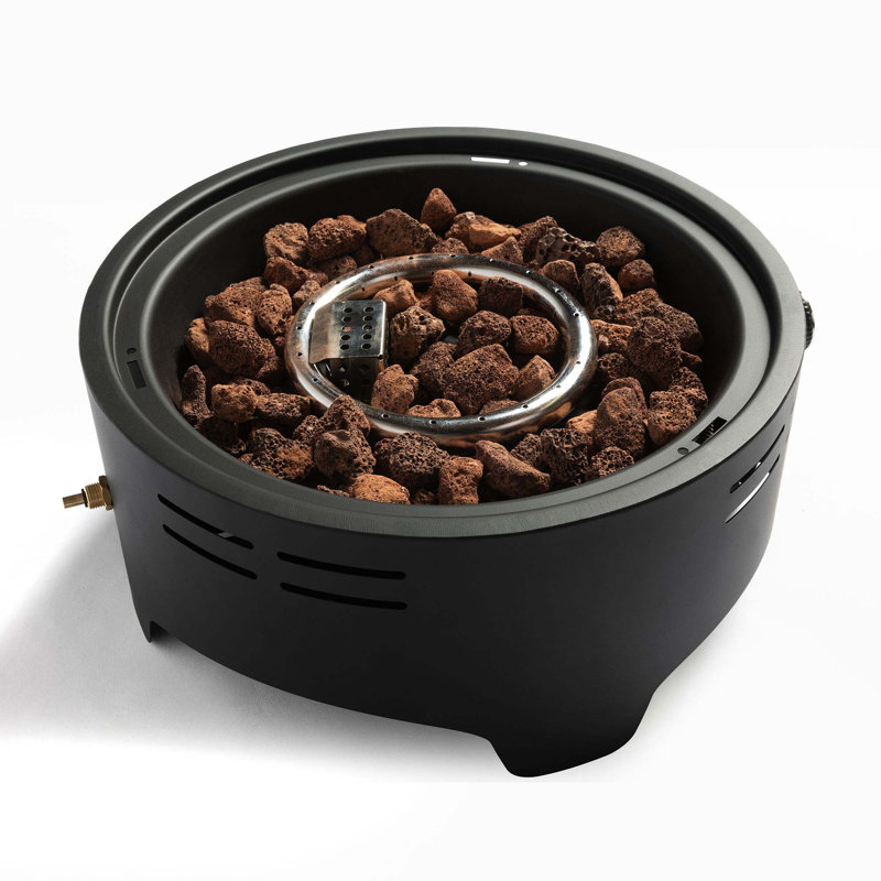 15 Inch Outdoor Portable Propane Fire Pit,Tabletop Fire Pit With Quick Connect Regulator