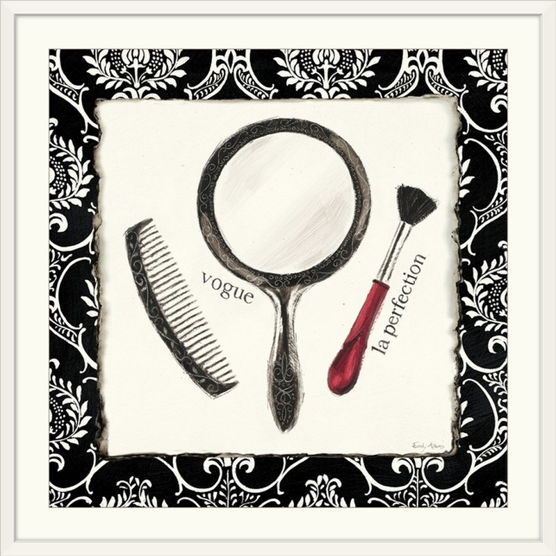 « iv » par emily adams, impression Cosmetique, H 24 po x l 24 po x P 1 po, Cadre blanc
