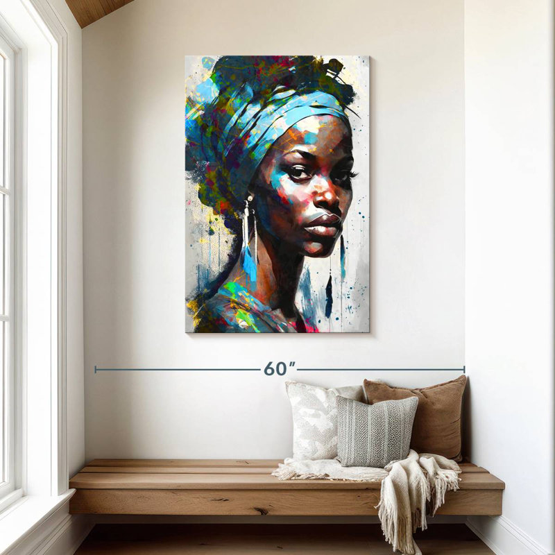 Leisha Alluring African, 45" H x 30" W