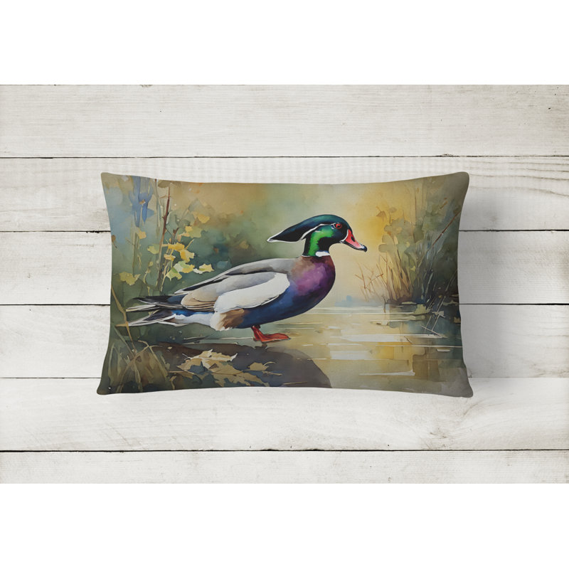 Coussin décoratif intérieur / extérieur en polyester Watercolor Birds