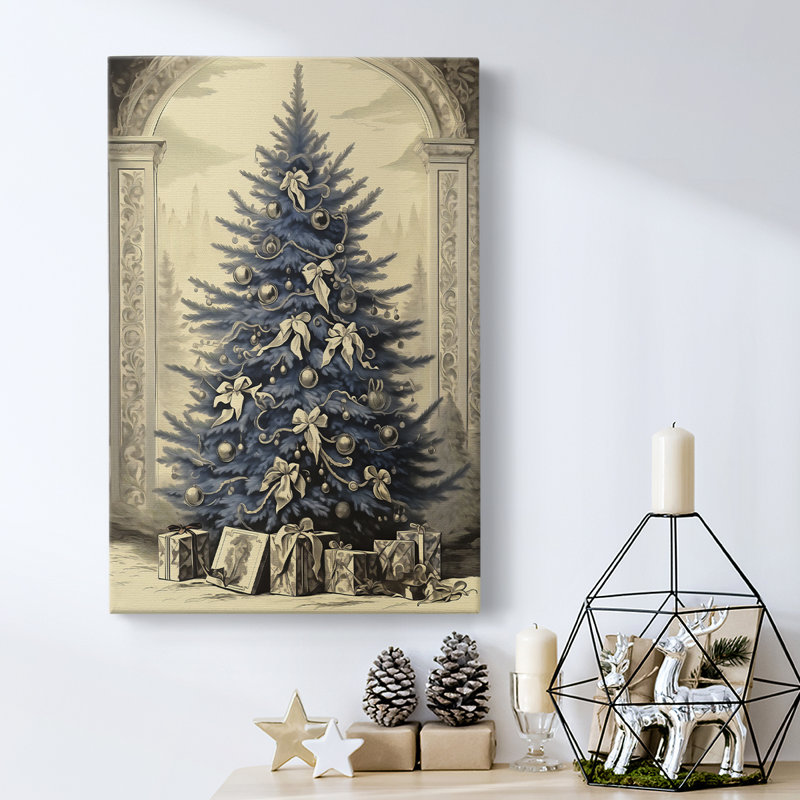 Art des Fêtes de Noël - Toile tendue avec châssis CDXCVI, H 36 po x l 24 po