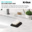 Porte-savon en silicone auto-drainant KRAUS pour comptoir de salle de bain ou de cuisine-97615385
