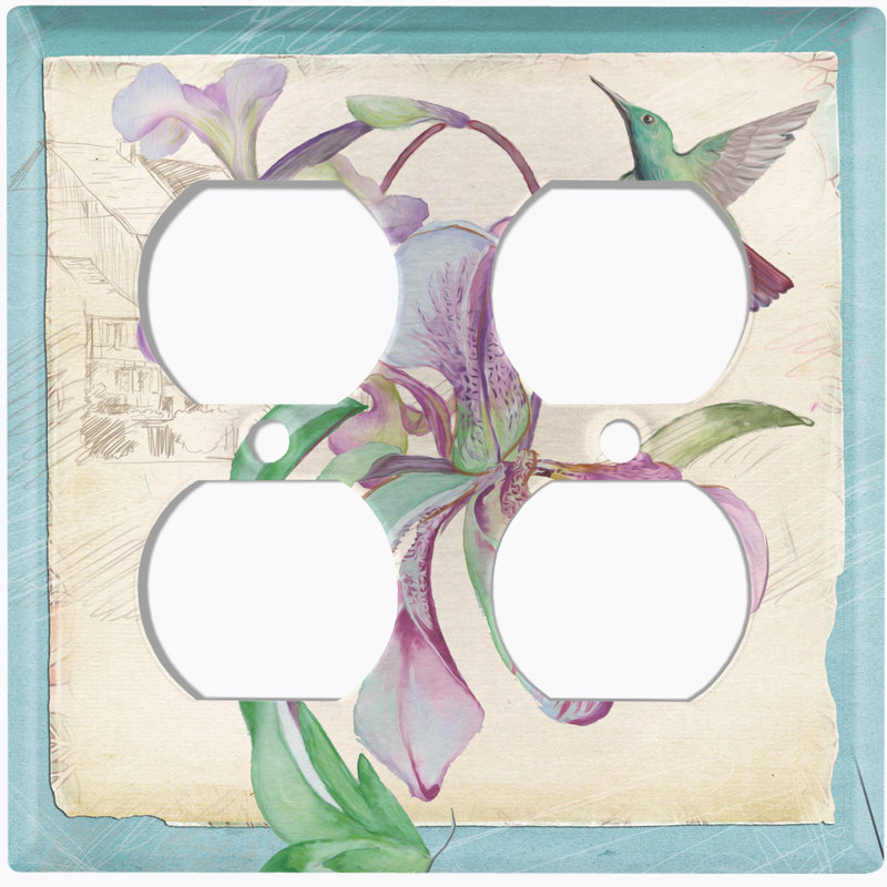 Patterned 2 - Gang Toggle Light Switch Standard Wall Plate