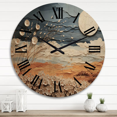Horloge murale en bois massif Veloudo