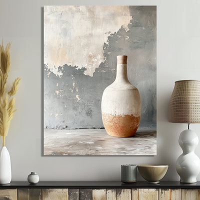 Art moderne moderne sur toile, vase moderne en poterie II