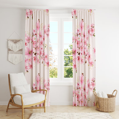 Semi Sheer Curtain Pair
