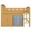 Lit mezzanine avec garde-robe, armoire de rangement-1242013192