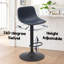 Ensemble de 2 tabourets de bar réglables, tabourets de bar pivotants de style Mid-Century, tabourets de bar industriels avec dossier et chaises de bar à hauteur de comptoir-524727829
