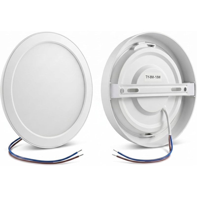 LED Ceiling Panel Light Cool White 6400K Ultra Slim Round Flush Mount Ceiling Light for Bathroom Bedroom Living Room Kitchen