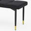 Ensemble de table et de chaises. Ensemble de table de salle à manger moderne en MDF à motif de marbre noir - 55 po x 31,4 po avec 4 chaises de salle à manger en polyuréthane et 1 banc, un choix de luxe subtil pour les maisons modernes.-2099019382