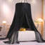 Double Layer Princess Round Dome Canopy Bed Curtain, Black, 274 X 81Cm