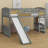 Loft Bed With Slide And Ladder-1278805188
