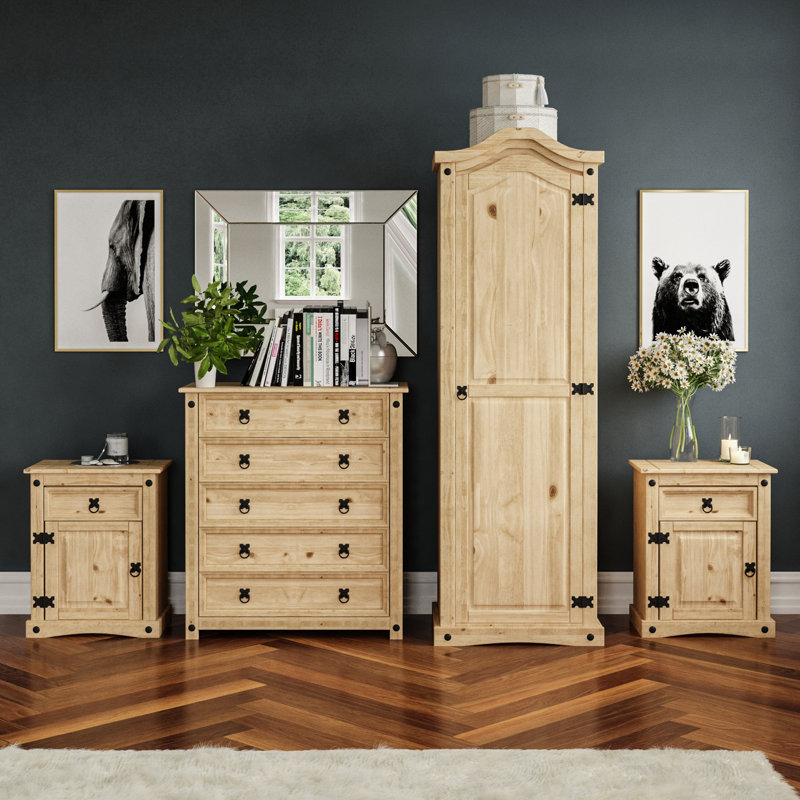 Harold Solid Wood Piece Bedroom Set