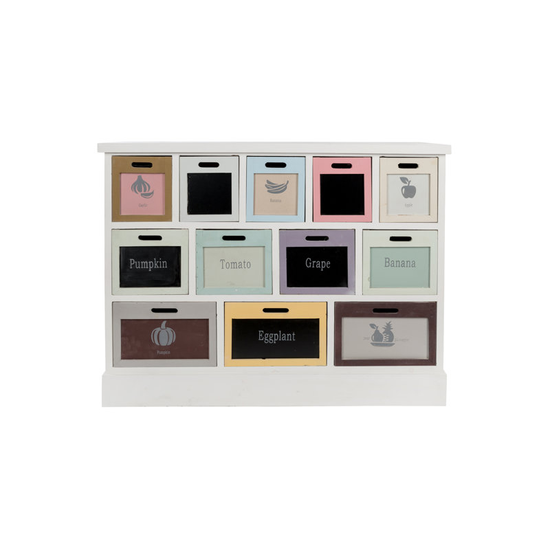 Mineola 100 cm W Chest of 12 Drawers