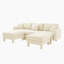 Canapé modulaire en U à 3 places Boucle Fabric-1870659798-1870659803