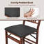 PU Padded Folding Dining Chairs Folding Chair Set