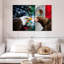 «American Allies Flags», reproduction sur toile-92280020
