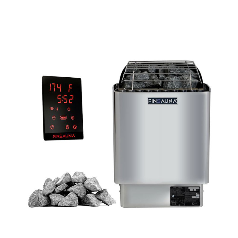 Chaufferette de sauna domestique Finsauna PH300 3kW ProHeat Series avec ensemble de contrôle Wi-Fi numérique