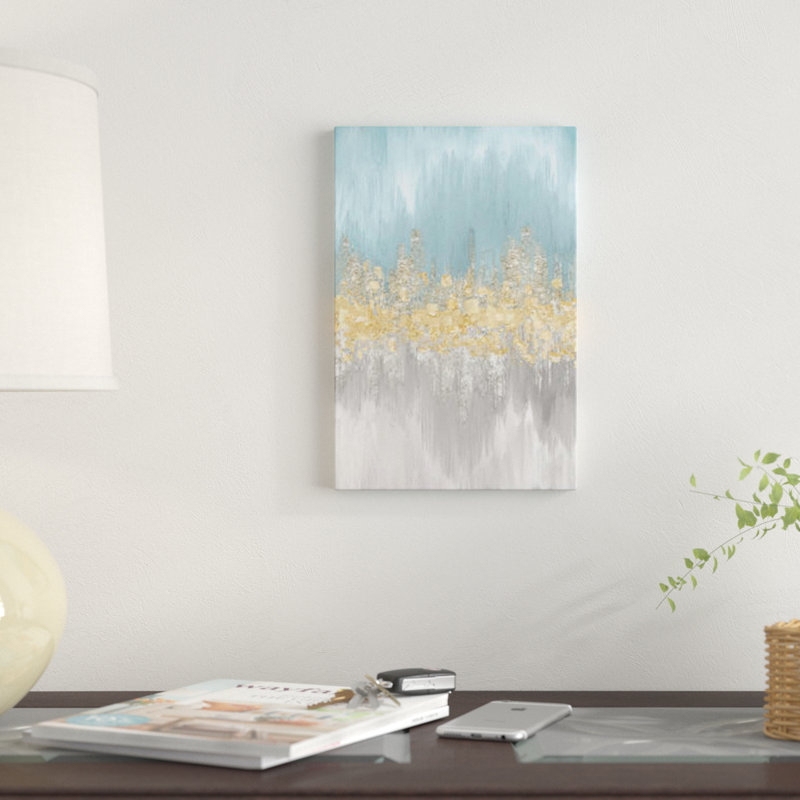 « neutral wave lengths ii », impression sur toile, H 60 po x l 40po x P 1,5 po, Toile tendue, Pas de tapis