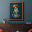 Toile encadrée de qualité supérieure «Bright Day of the Dead II» - prête à être accrochée-555057400