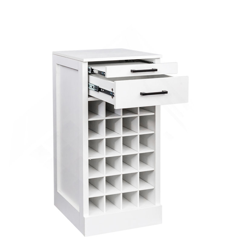 modular 24 wine bar cabinet Buffet Cabinet, White