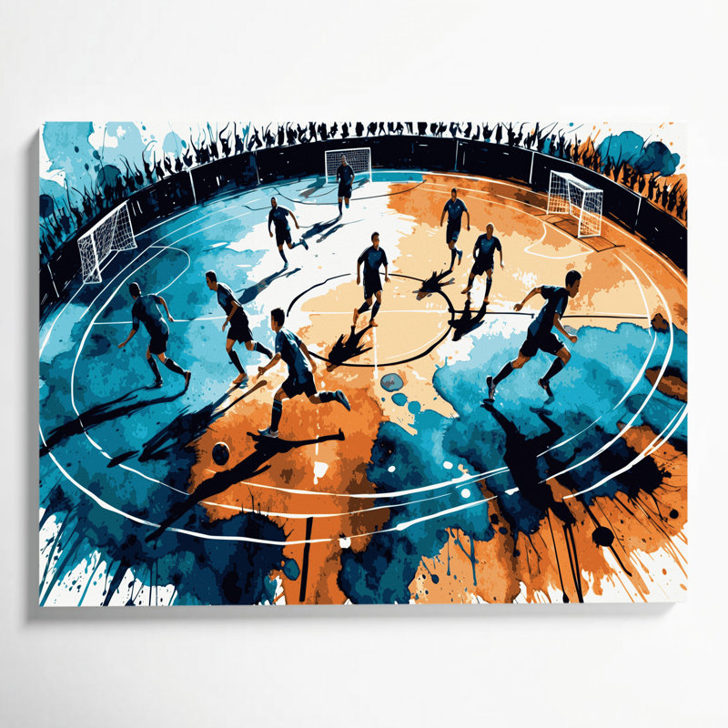 Art mural sur toile Sports Futsal, H 16 po x l 20 po
