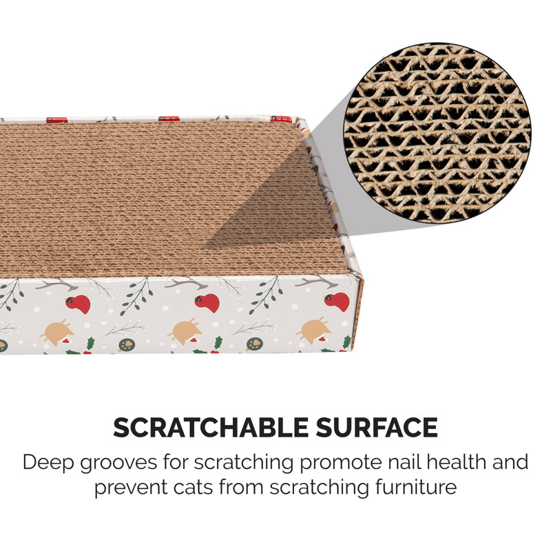 Furhaven Christmas Holiday Cat Scratcher