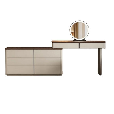 Makeup Vanity with Light mirror,8 drawers,Power Outlet
