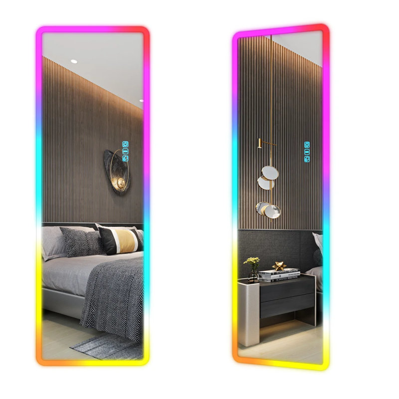 Acrylic Rectangle Mirror with RGB Lights