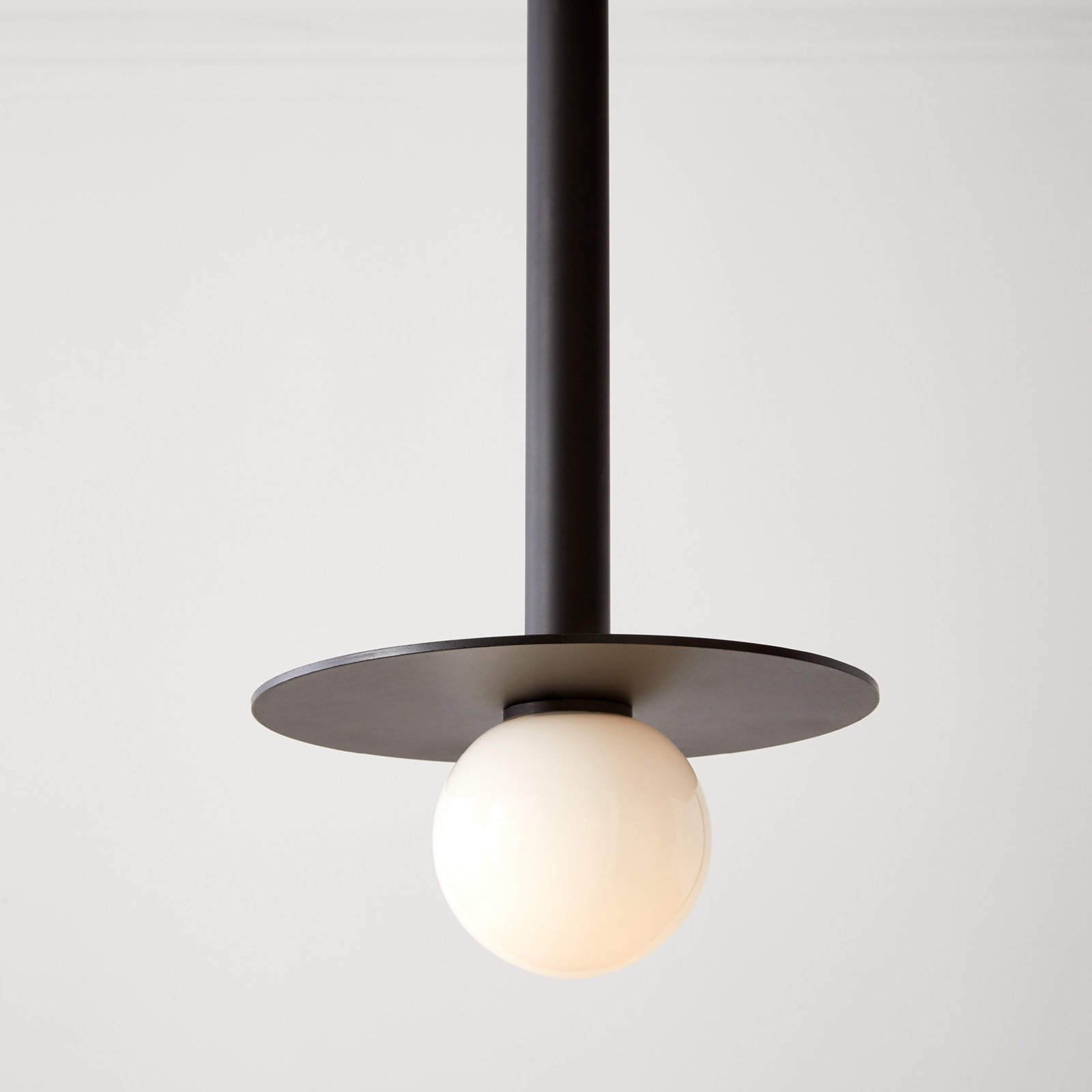 Allegra Dimmable Single Light Pendant, Midnight Black, 30" H x 8" W x 8" D