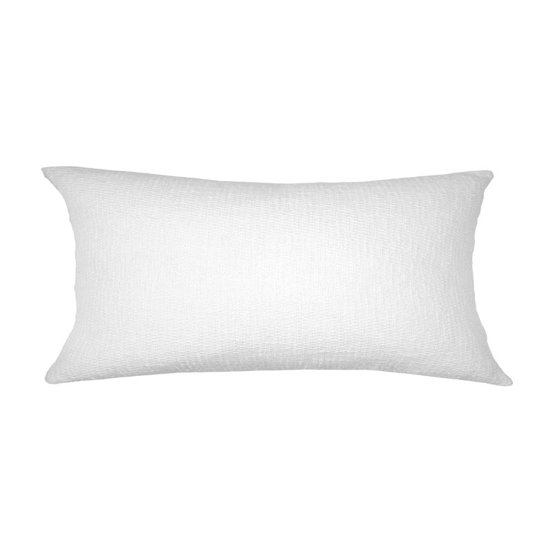 Feather Reversible Throw Pillow, 12"H x 26"W, Ash, No Pattern