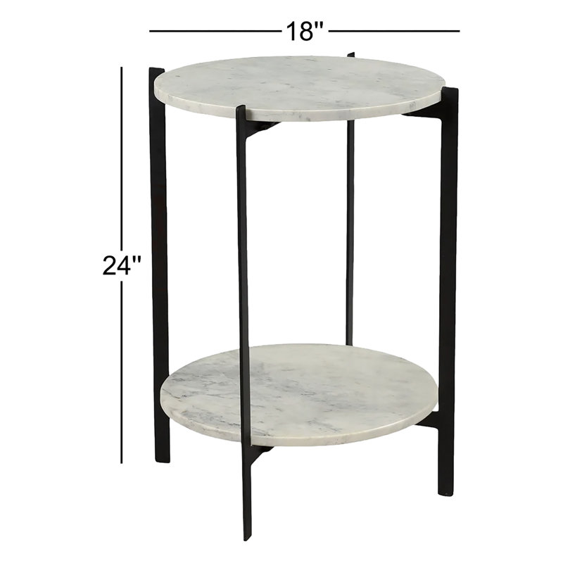 Melanie Marble End Table