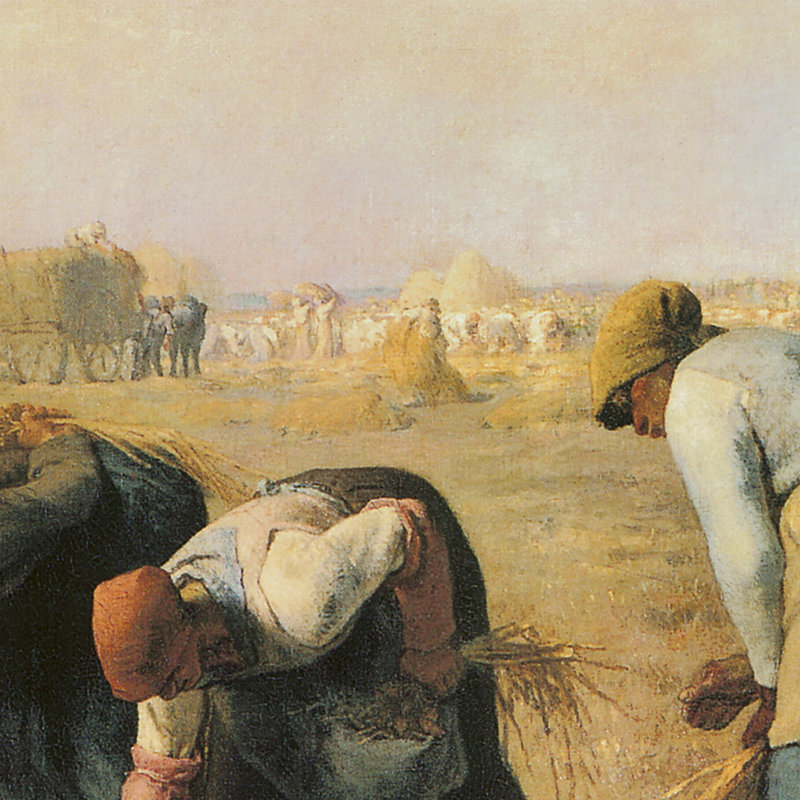 «The Gleaners, 1857» par François Millet, reproduction d'art encadrée, H 36 po x l 45 po x P 1,25 po