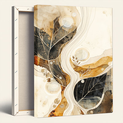 «Gallery Wrap», art mural sur toile pour le salon, la chambre à coucher, le bureau ou le vestibule - décoration murale décorative avec nature abstraite