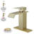 Single-Hole Single-handle Bathroom Faucet with Drain Assembly